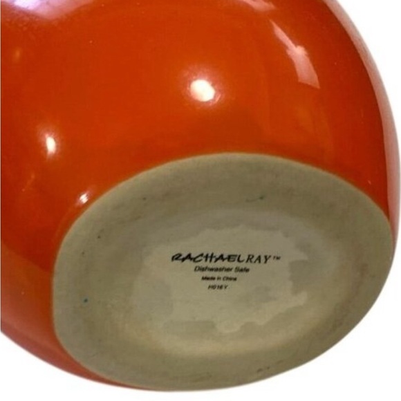 Rachel Ray Oil Vinegar Dispenser H016 Orange 9 in Tall 16 oz EVOO - Picture 3 of 3